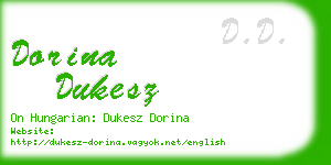 dorina dukesz business card